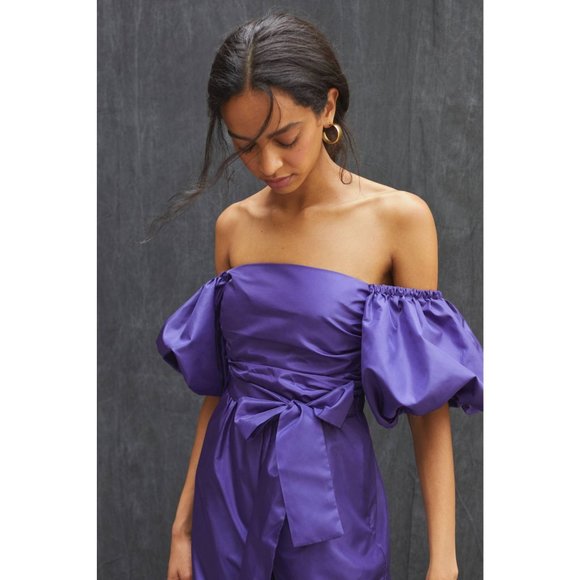 Anthropologie Delfi Off-The-Shoulder Jumpsuit - Picture 4 of 11